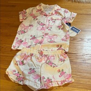 Marshalls Pink and White Floral Kids Pajama Set